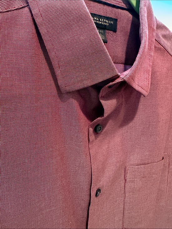 Banana Republic Other - Banana Republic Men's Button-Down Shirt in Deep Wine